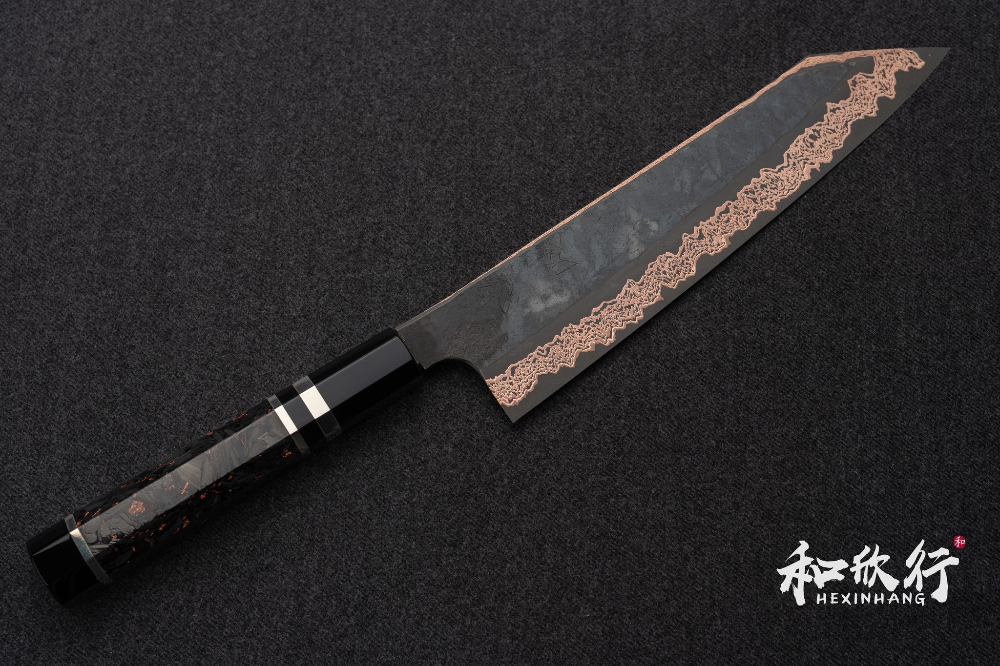 初心x 二唐喜悅ヨロコビ有色SLD 黑染仕上切付牛刀